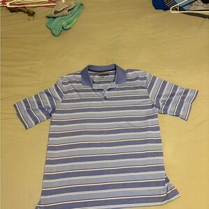 Pebble Beach Kids Polo Shirt in Blue and White Stripes